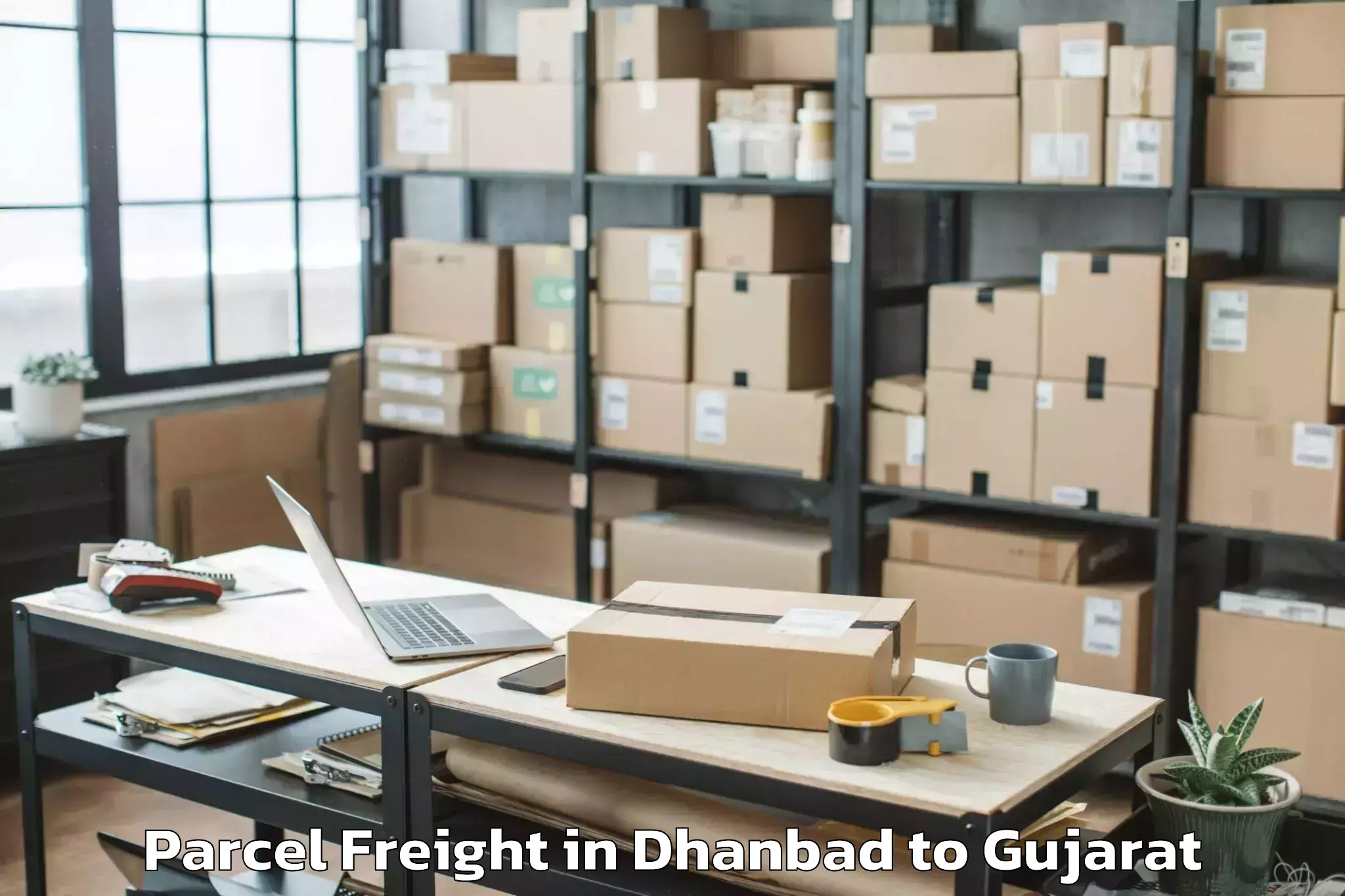 Reliable Dhanbad to Dhanera Parcel Freight